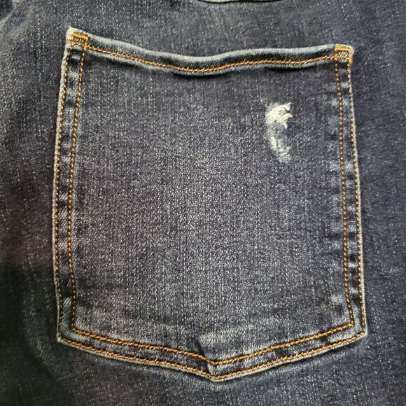 SPANX Distressed Ankle Skinny Raw Hem Legging Jeans Size Medium - Picture 8 of 10